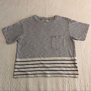 Madewell Crop Tee in Stripe Play